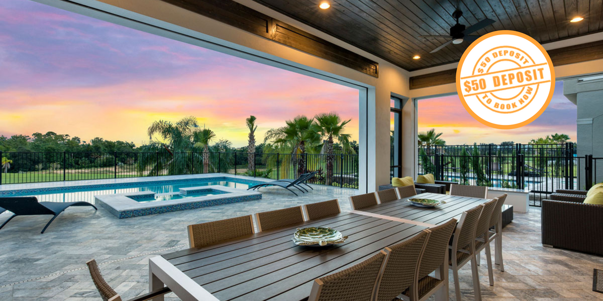 Orlando vacation homes - we have over 300 homes to choose from and only require a $50 deposit.