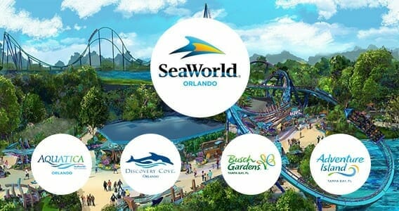 SeaWorld Orlando theme parks - Aquatica, SeaWorld, Busch Gardens and Adventure Island