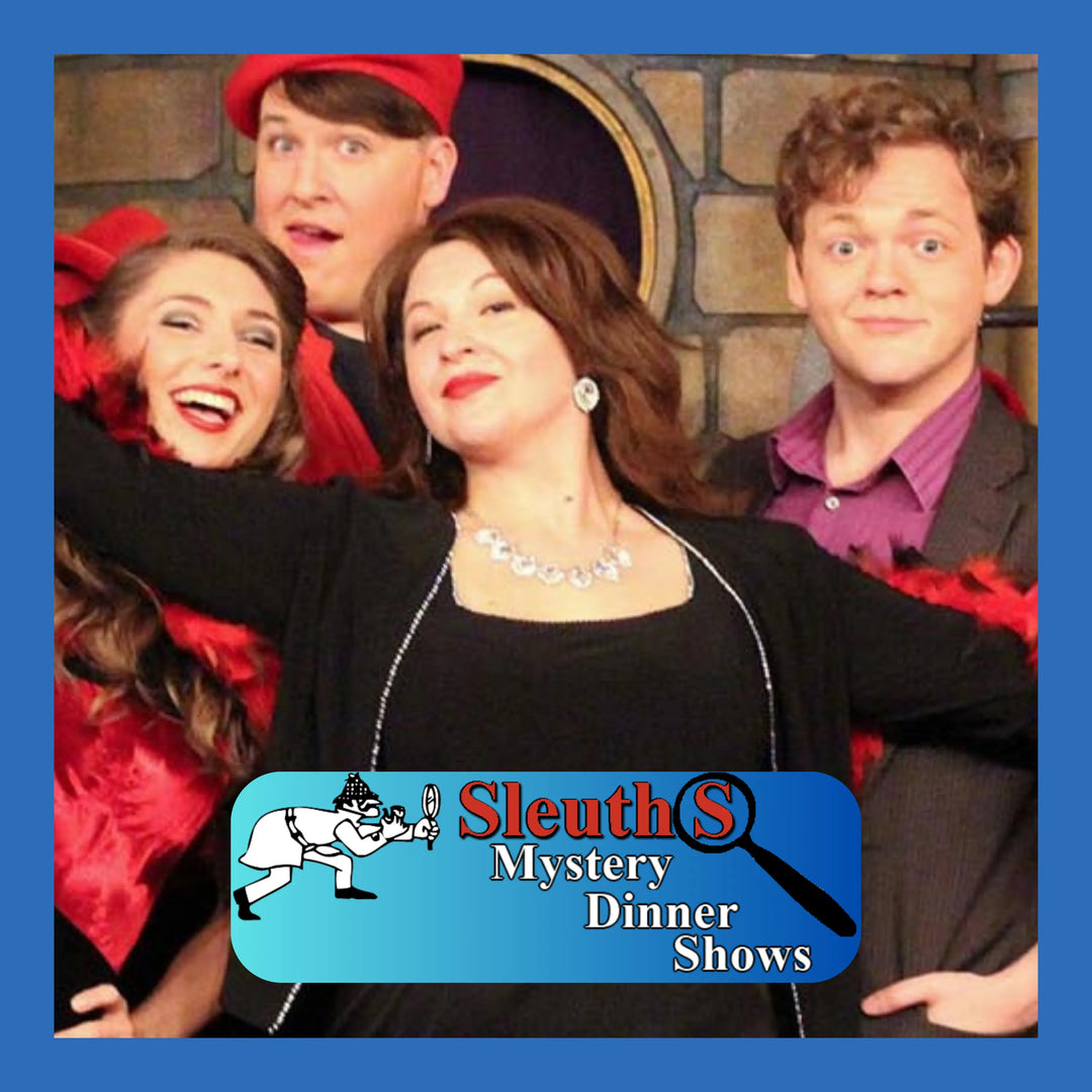 Sleuth's mystery dinner show- eat drink and have fun. Orlando premier dinner show.