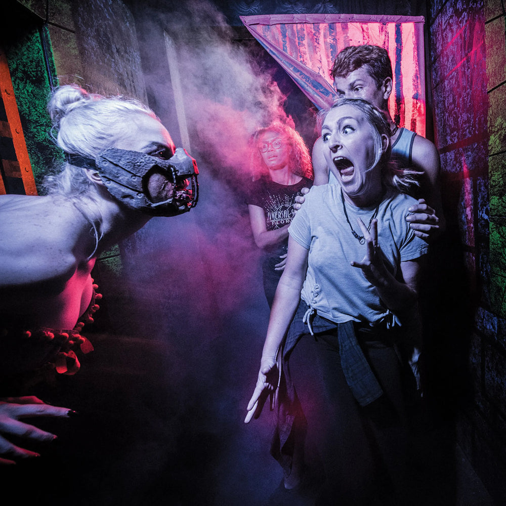 Boo! Scared you. That is the name of the game at Universal Studios Halloween Horror Nights.