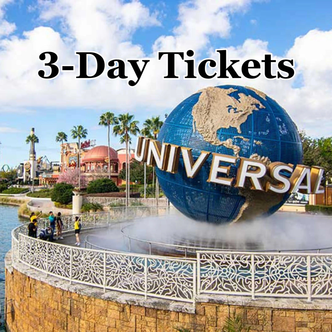 Universal Studios 3 day theme park tickets